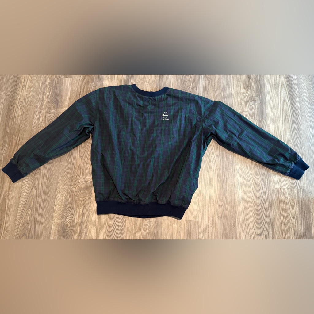 Polo Golf Ralph Lauren Tartan Plaid Windbreaker Pullover Mens Size Large